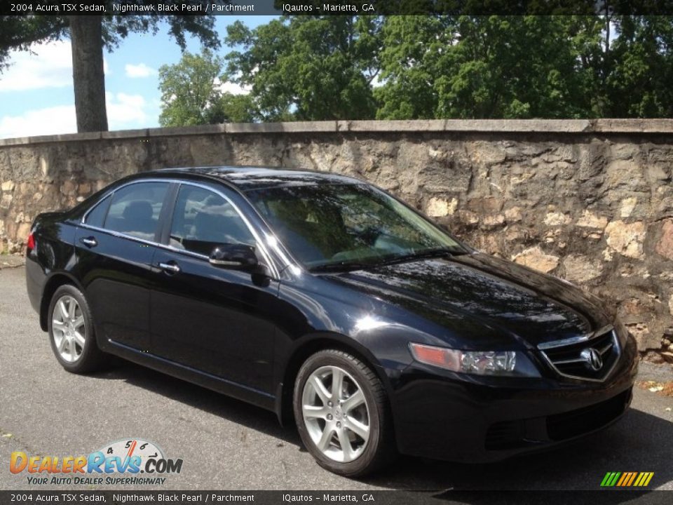 2004 Acura TSX Sedan Nighthawk Black Pearl / Parchment Photo #1