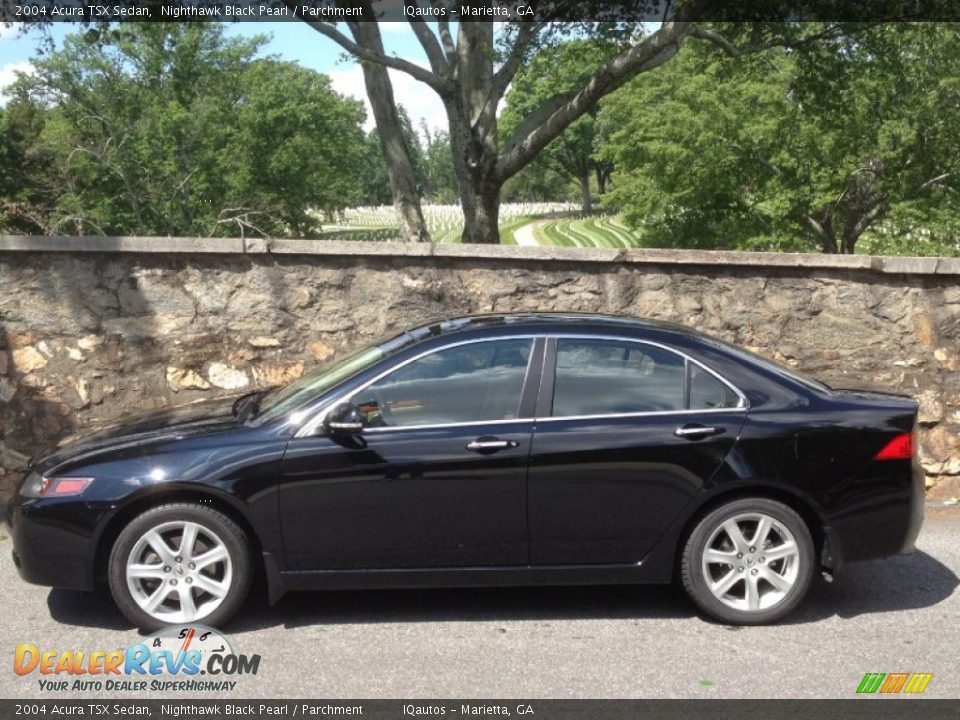 2004 Acura TSX Sedan Nighthawk Black Pearl / Parchment Photo #3