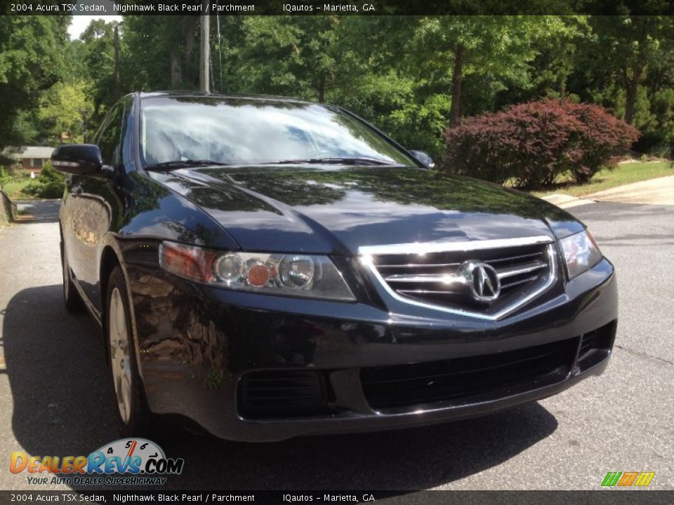 2004 Acura TSX Sedan Nighthawk Black Pearl / Parchment Photo #6