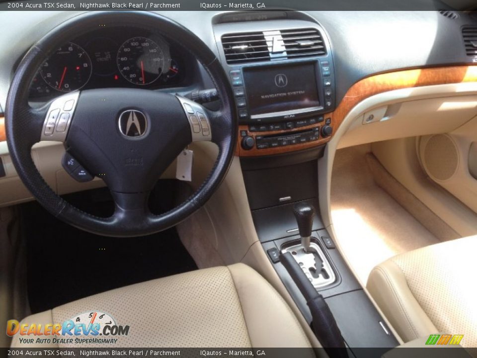 2004 Acura TSX Sedan Nighthawk Black Pearl / Parchment Photo #7