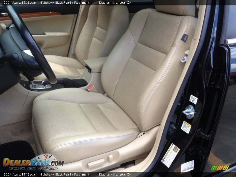 2004 Acura TSX Sedan Nighthawk Black Pearl / Parchment Photo #9