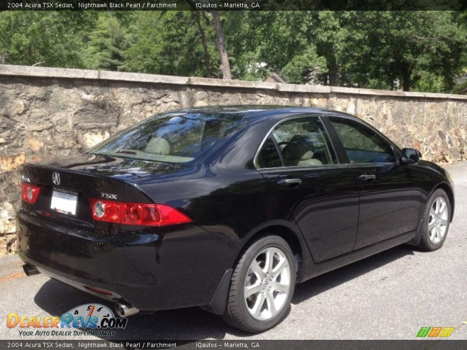 2004 Acura TSX Sedan Nighthawk Black Pearl / Parchment Photo #11