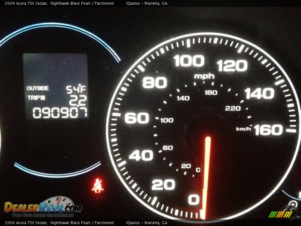 2004 Acura TSX Sedan Nighthawk Black Pearl / Parchment Photo #21