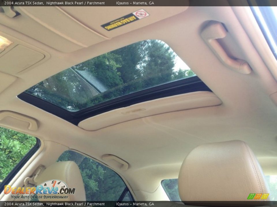2004 Acura TSX Sedan Nighthawk Black Pearl / Parchment Photo #23