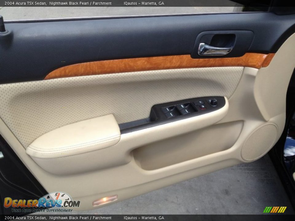 2004 Acura TSX Sedan Nighthawk Black Pearl / Parchment Photo #24