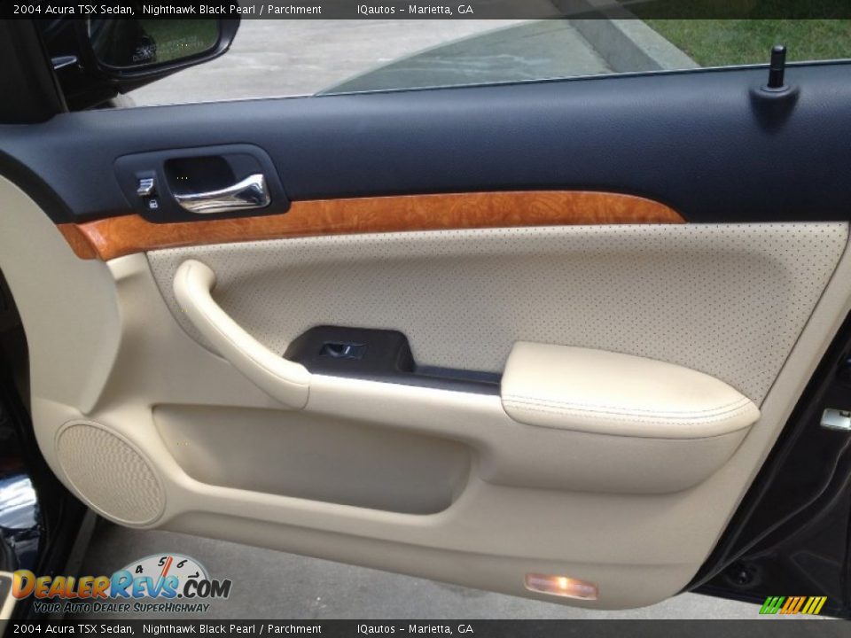 2004 Acura TSX Sedan Nighthawk Black Pearl / Parchment Photo #27