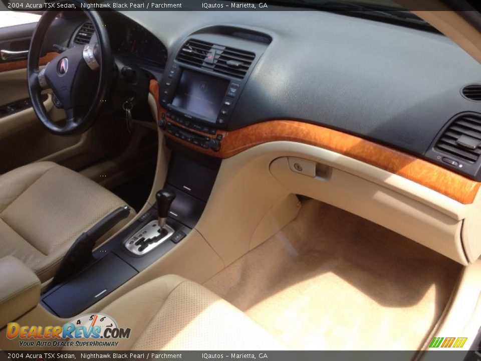 2004 Acura TSX Sedan Nighthawk Black Pearl / Parchment Photo #28