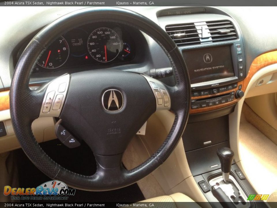 2004 Acura TSX Sedan Nighthawk Black Pearl / Parchment Photo #29