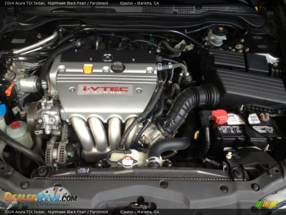 2004 Acura TSX Sedan Nighthawk Black Pearl / Parchment Photo #30