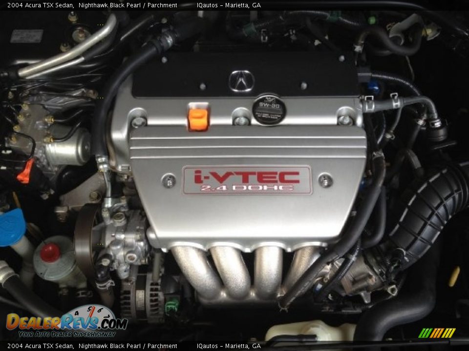 2004 Acura TSX Sedan Nighthawk Black Pearl / Parchment Photo #31