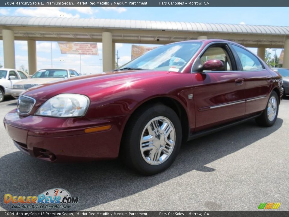 2004 Mercury Sable LS Premium Sedan Merlot Red Metallic / Medium Parchment Photo #1