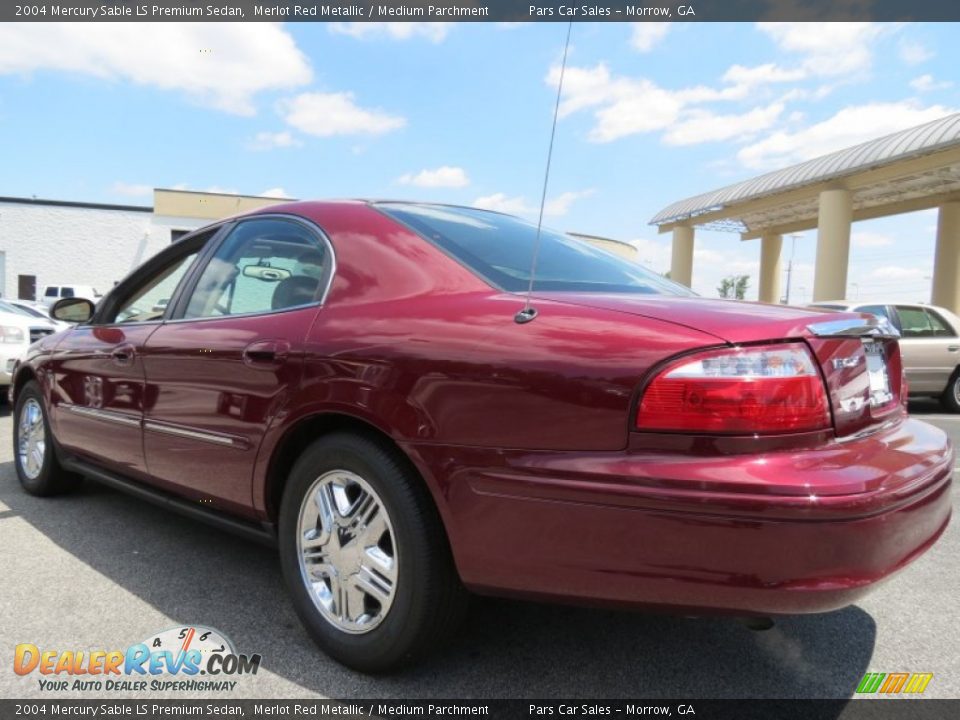 2004 Mercury Sable LS Premium Sedan Merlot Red Metallic / Medium Parchment Photo #2