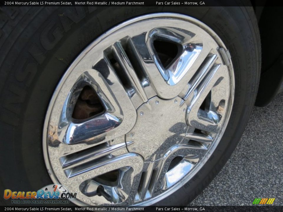 2004 Mercury Sable LS Premium Sedan Merlot Red Metallic / Medium Parchment Photo #5