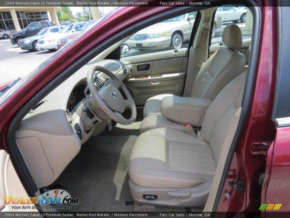 2004 Mercury Sable LS Premium Sedan Merlot Red Metallic / Medium Parchment Photo #6