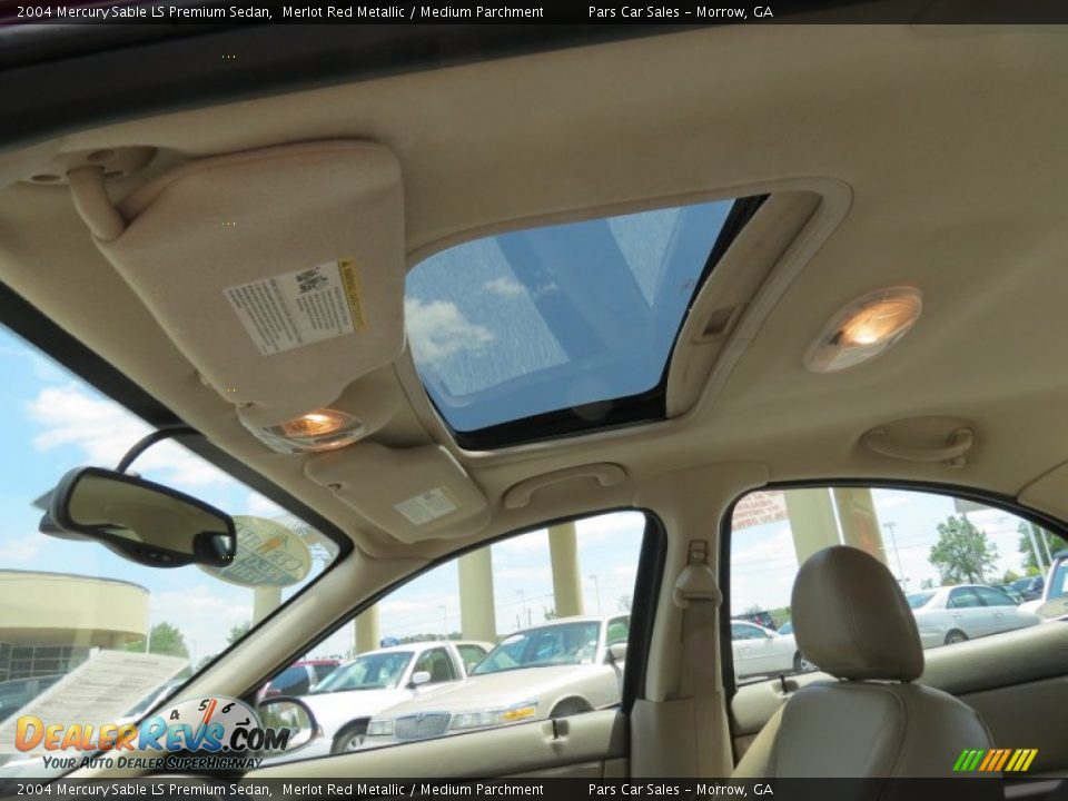 2004 Mercury Sable LS Premium Sedan Merlot Red Metallic / Medium Parchment Photo #7