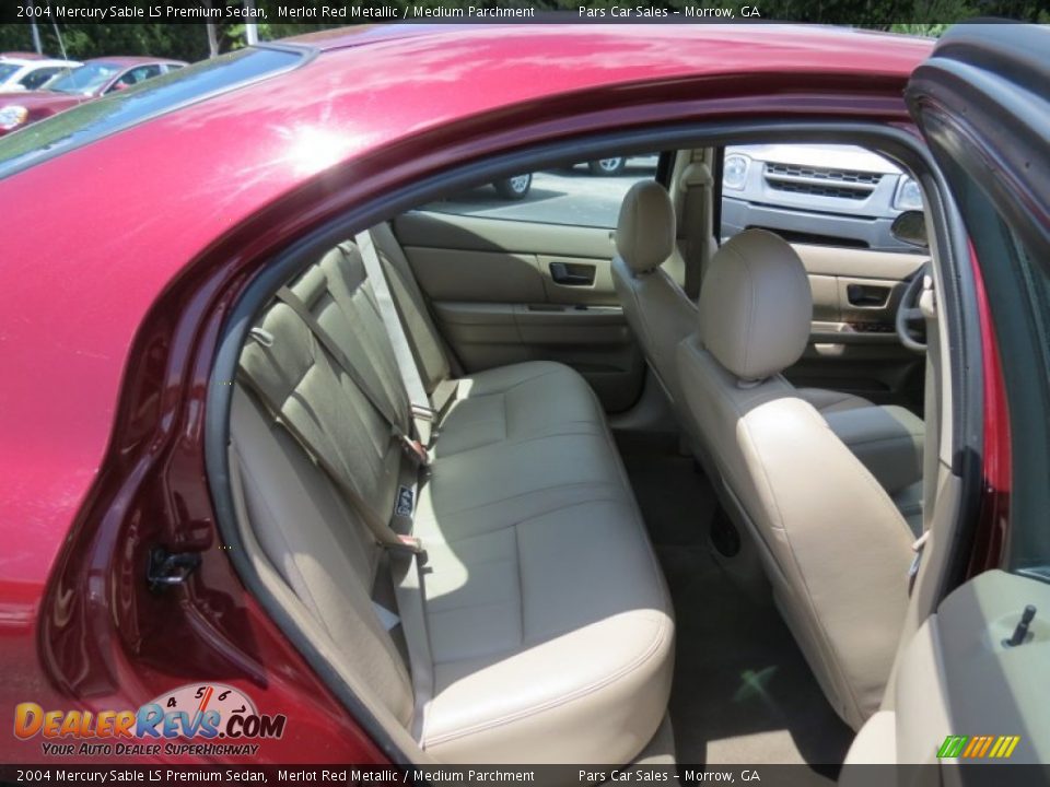 2004 Mercury Sable LS Premium Sedan Merlot Red Metallic / Medium Parchment Photo #10