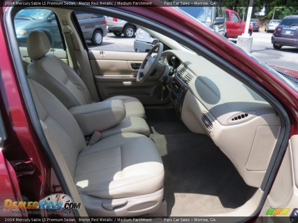 2004 Mercury Sable LS Premium Sedan Merlot Red Metallic / Medium Parchment Photo #11