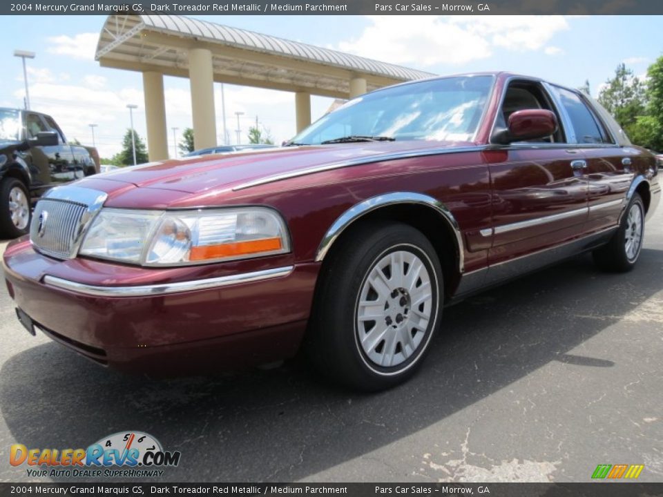 2004 Mercury Grand Marquis GS Dark Toreador Red Metallic / Medium Parchment Photo #1