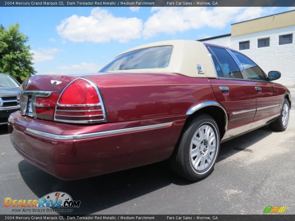2004 Mercury Grand Marquis GS Dark Toreador Red Metallic / Medium Parchment Photo #3