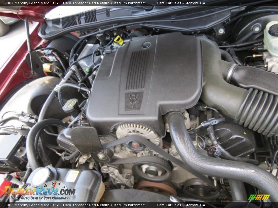 2004 Mercury Grand Marquis GS Dark Toreador Red Metallic / Medium Parchment Photo #13