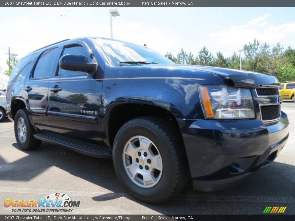 2007 Chevrolet Tahoe LT Dark Blue Metallic / Light Cashmere/Ebony Photo #4