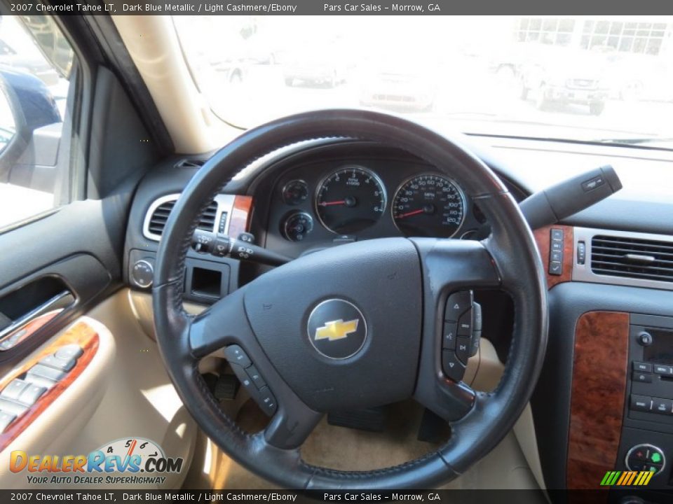 2007 Chevrolet Tahoe LT Dark Blue Metallic / Light Cashmere/Ebony Photo #13
