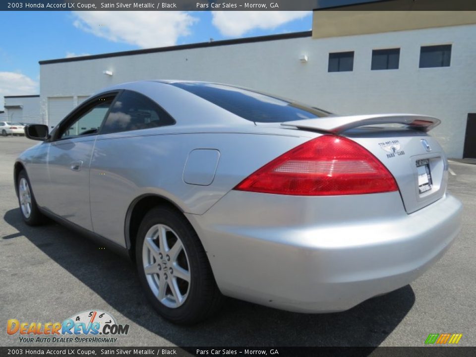 2003 Honda Accord LX Coupe Satin Silver Metallic / Black Photo #2