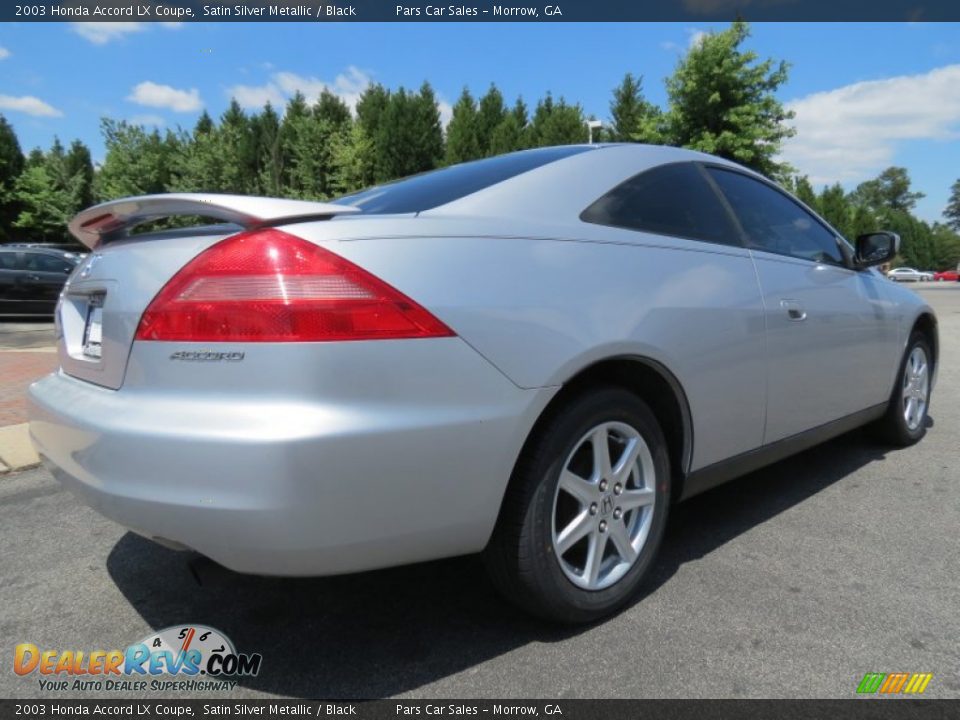 2003 Honda Accord LX Coupe Satin Silver Metallic / Black Photo #3