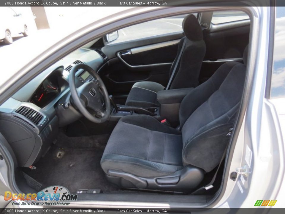 2003 Honda Accord LX Coupe Satin Silver Metallic / Black Photo #6