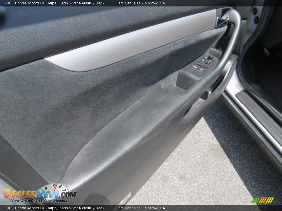 2003 Honda Accord LX Coupe Satin Silver Metallic / Black Photo #7