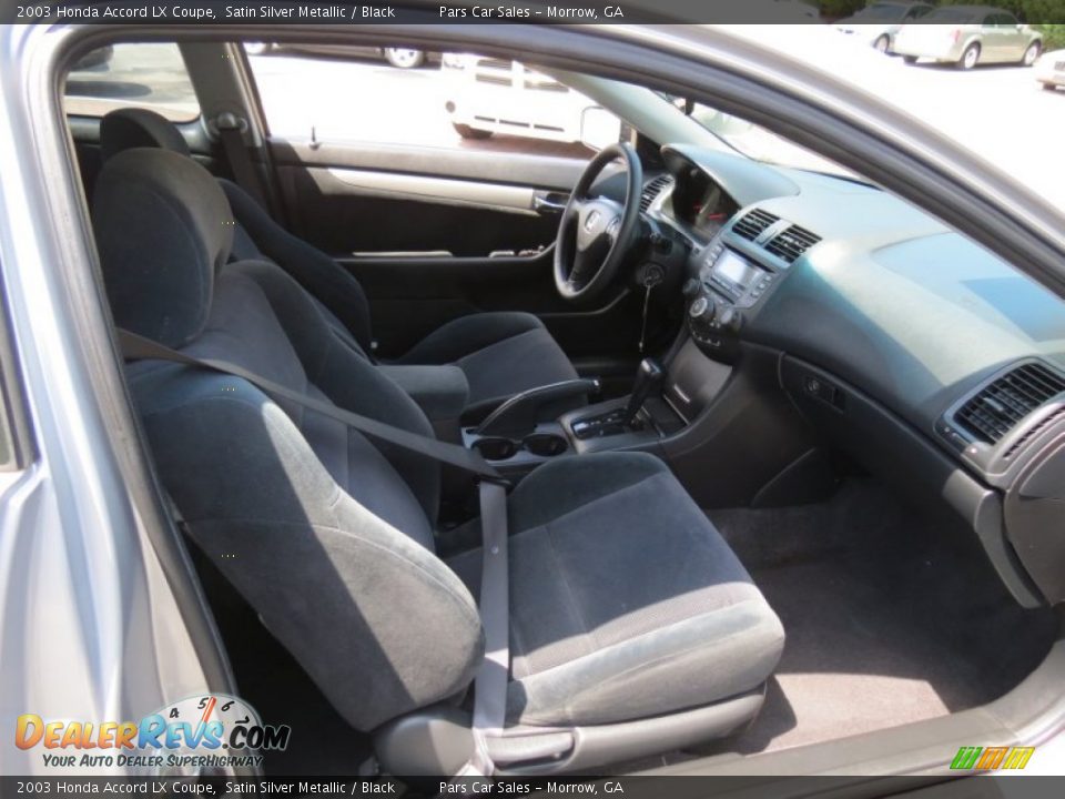 2003 Honda Accord LX Coupe Satin Silver Metallic / Black Photo #9