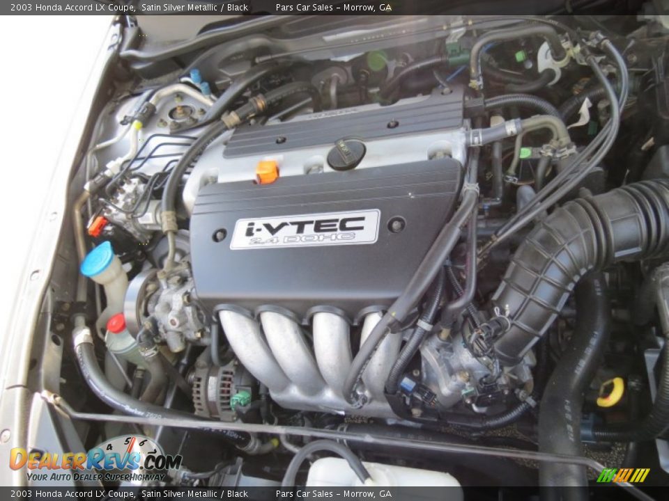 2003 Honda Accord LX Coupe Satin Silver Metallic / Black Photo #11