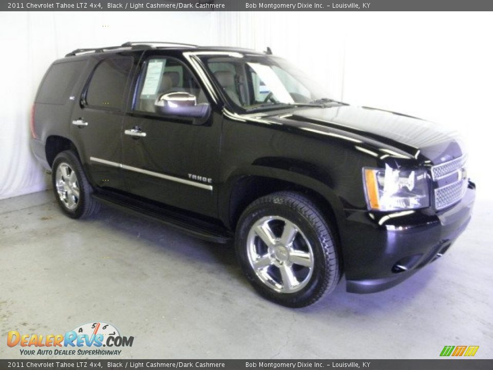 2011 Chevrolet Tahoe LTZ 4x4 Black / Light Cashmere/Dark Cashmere Photo #1