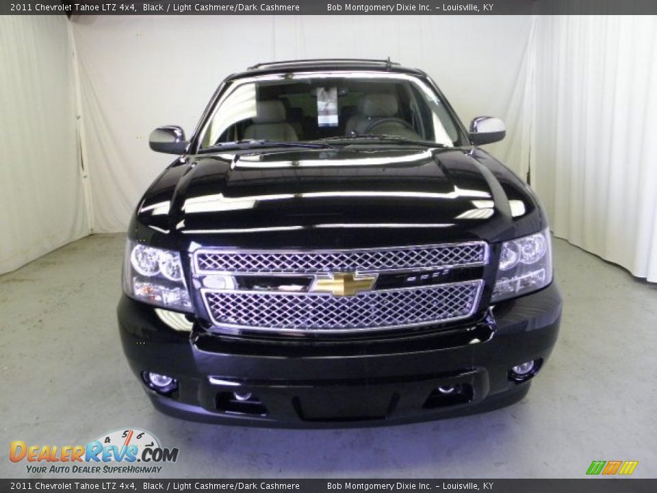2011 Chevrolet Tahoe LTZ 4x4 Black / Light Cashmere/Dark Cashmere Photo #2