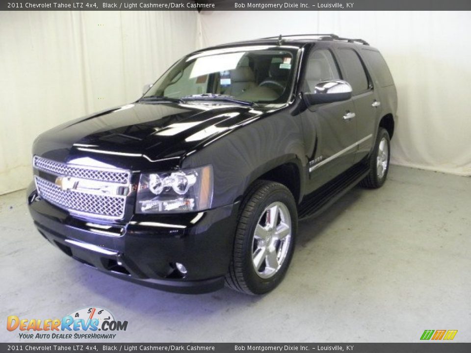 2011 Chevrolet Tahoe LTZ 4x4 Black / Light Cashmere/Dark Cashmere Photo #3