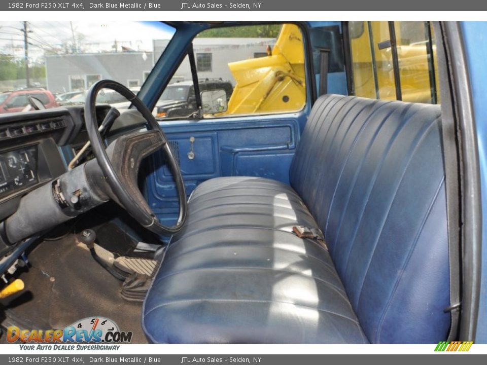 Blue Interior - 1982 Ford F250 XLT 4x4 Photo #8