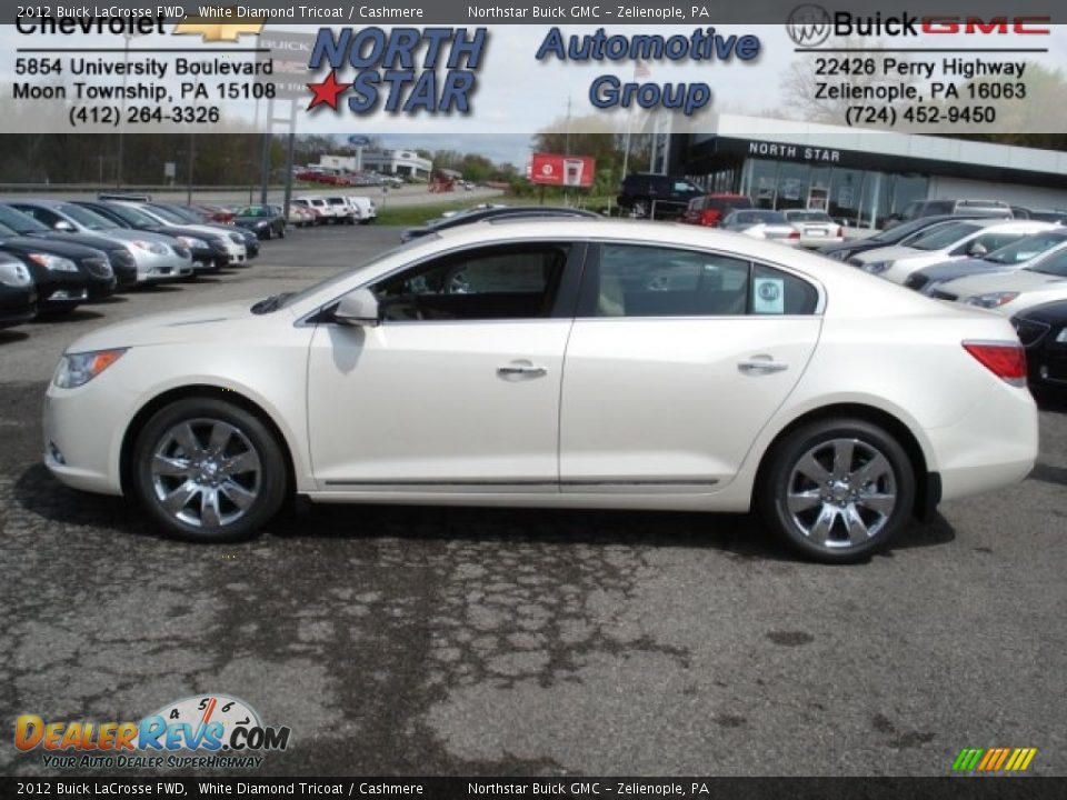 2012 Buick LaCrosse FWD White Diamond Tricoat / Cashmere Photo #1