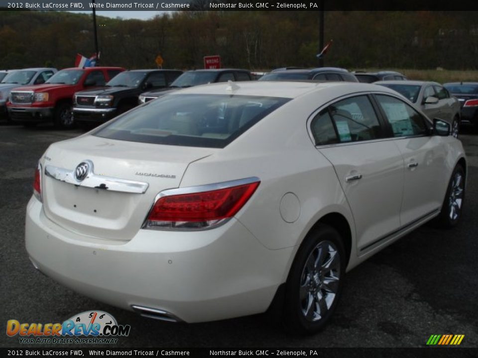 2012 Buick LaCrosse FWD White Diamond Tricoat / Cashmere Photo #6
