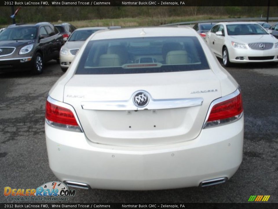 2012 Buick LaCrosse FWD White Diamond Tricoat / Cashmere Photo #7