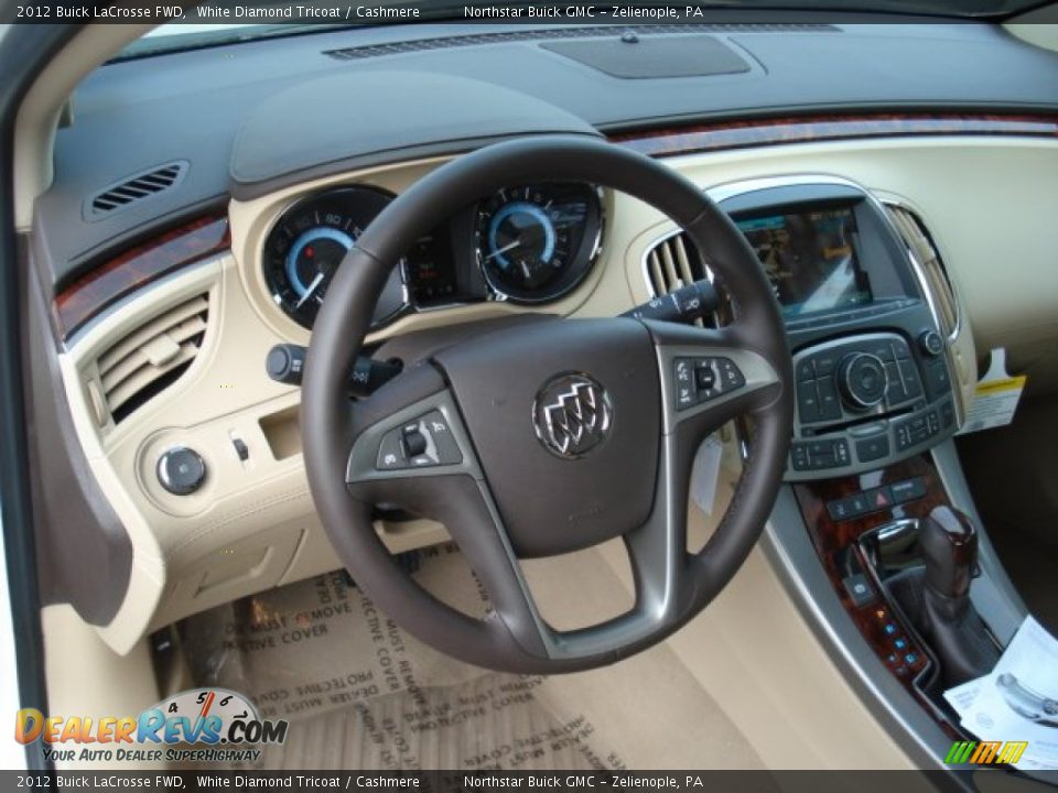 2012 Buick LaCrosse FWD White Diamond Tricoat / Cashmere Photo #10