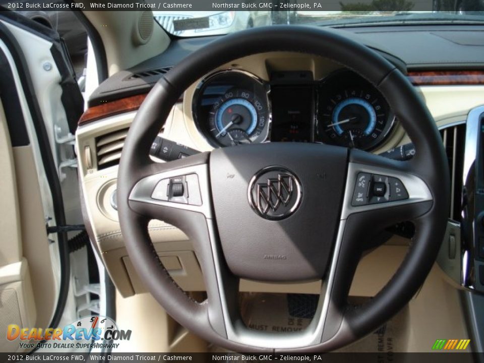 2012 Buick LaCrosse FWD White Diamond Tricoat / Cashmere Photo #18