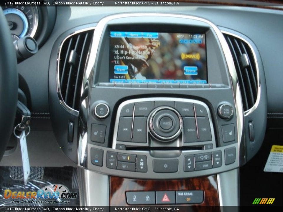 2012 Buick LaCrosse FWD Carbon Black Metallic / Ebony Photo #16