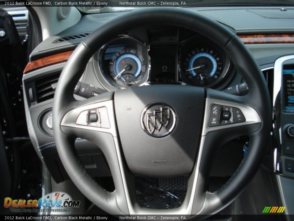 2012 Buick LaCrosse FWD Carbon Black Metallic / Ebony Photo #18