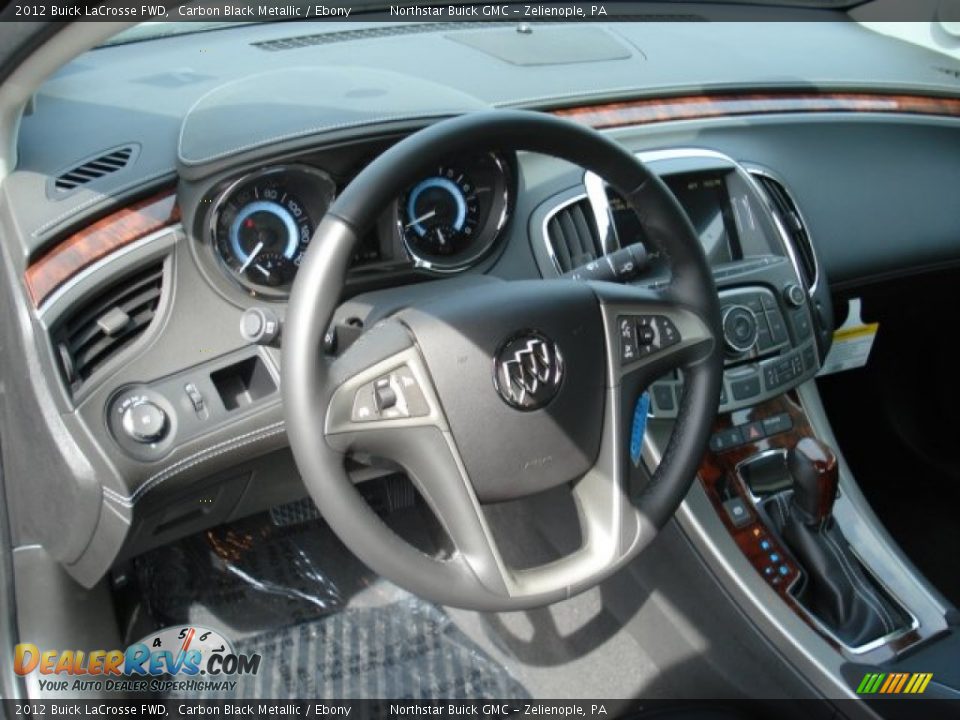 2012 Buick LaCrosse FWD Carbon Black Metallic / Ebony Photo #8