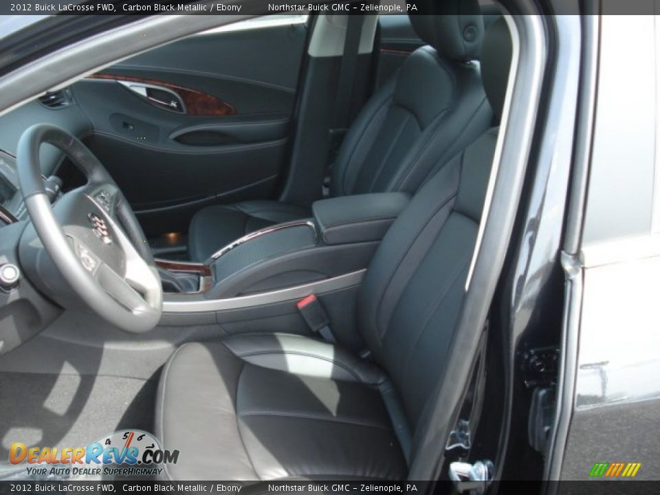 2012 Buick LaCrosse FWD Carbon Black Metallic / Ebony Photo #9