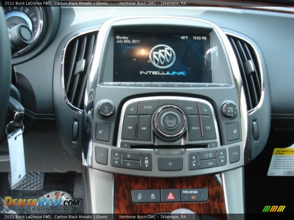 2012 Buick LaCrosse FWD Carbon Black Metallic / Ebony Photo #14