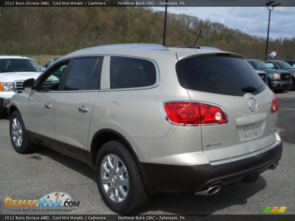 2012 Buick Enclave AWD Gold Mist Metallic / Cashmere Photo #8
