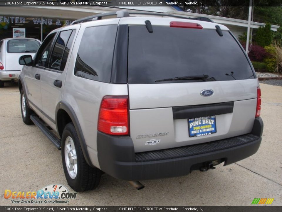 2004 Ford Explorer XLS 4x4 Silver Birch Metallic / Graphite Photo #6