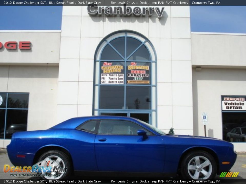 2012 Dodge Challenger SXT Blue Streak Pearl / Dark Slate Gray Photo #1