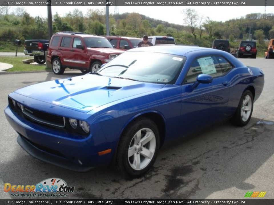2012 Dodge Challenger SXT Blue Streak Pearl / Dark Slate Gray Photo #4